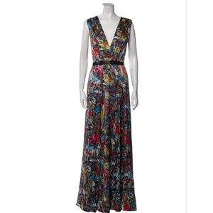 Alice+Olivia silk maxi dress sz Small